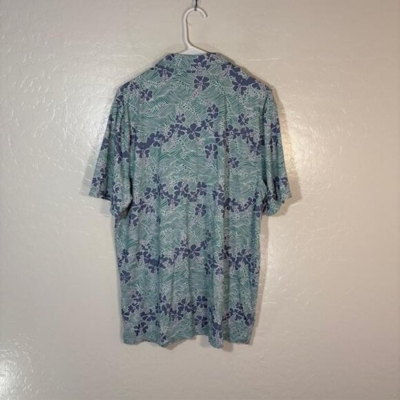 Reyn Spooner Polo Shirt Mens Large Hawaiian Aloha Limited Issue Performance - Picture 4 of 6